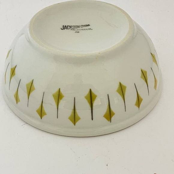 Vintage MCM Jackson China Restaurant Ware Atomic Starburst Cereal Bowl - Picture 9 of 10
